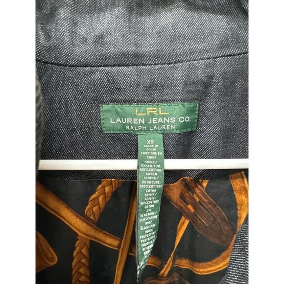 Lauren Ralph Lauren Coat Women's Size XS 100% Cotton Quilted Gray Barn Coat - Picture 3 of 3